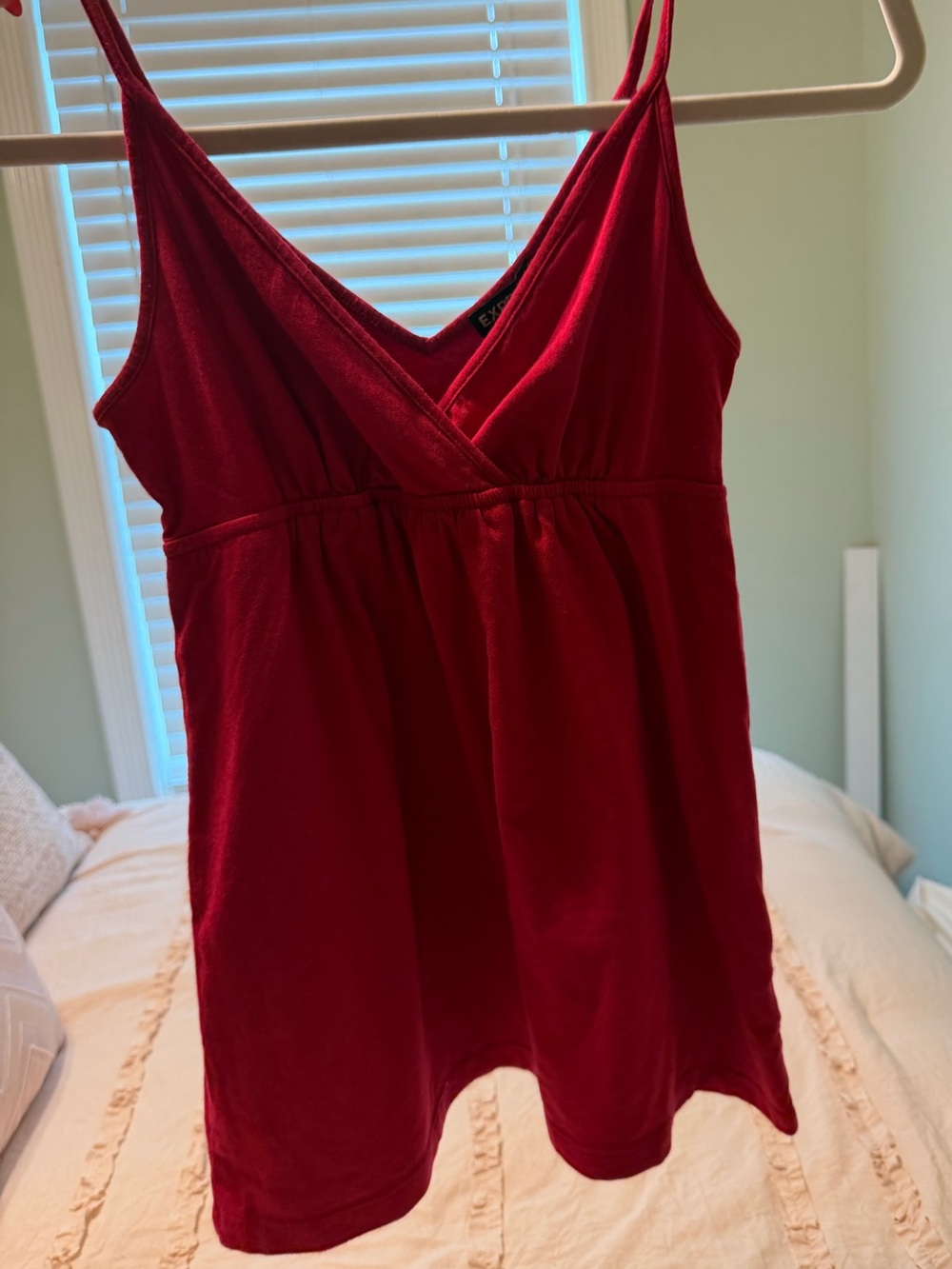 Express Berry colored babydoll top